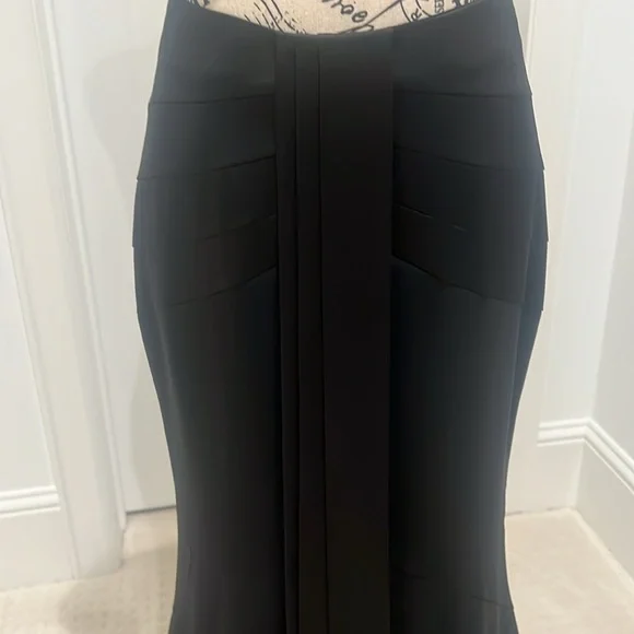 Ladies Stunning Black Evening Maxi Fishtail Skirt - Picture 2 of 6